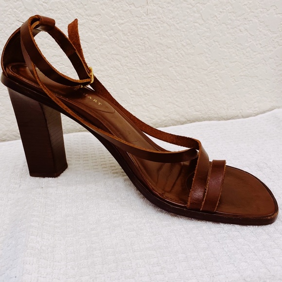Colin Stuart Leather Square-Toe Strappy Sandal, 9 - Picture 2 of 8